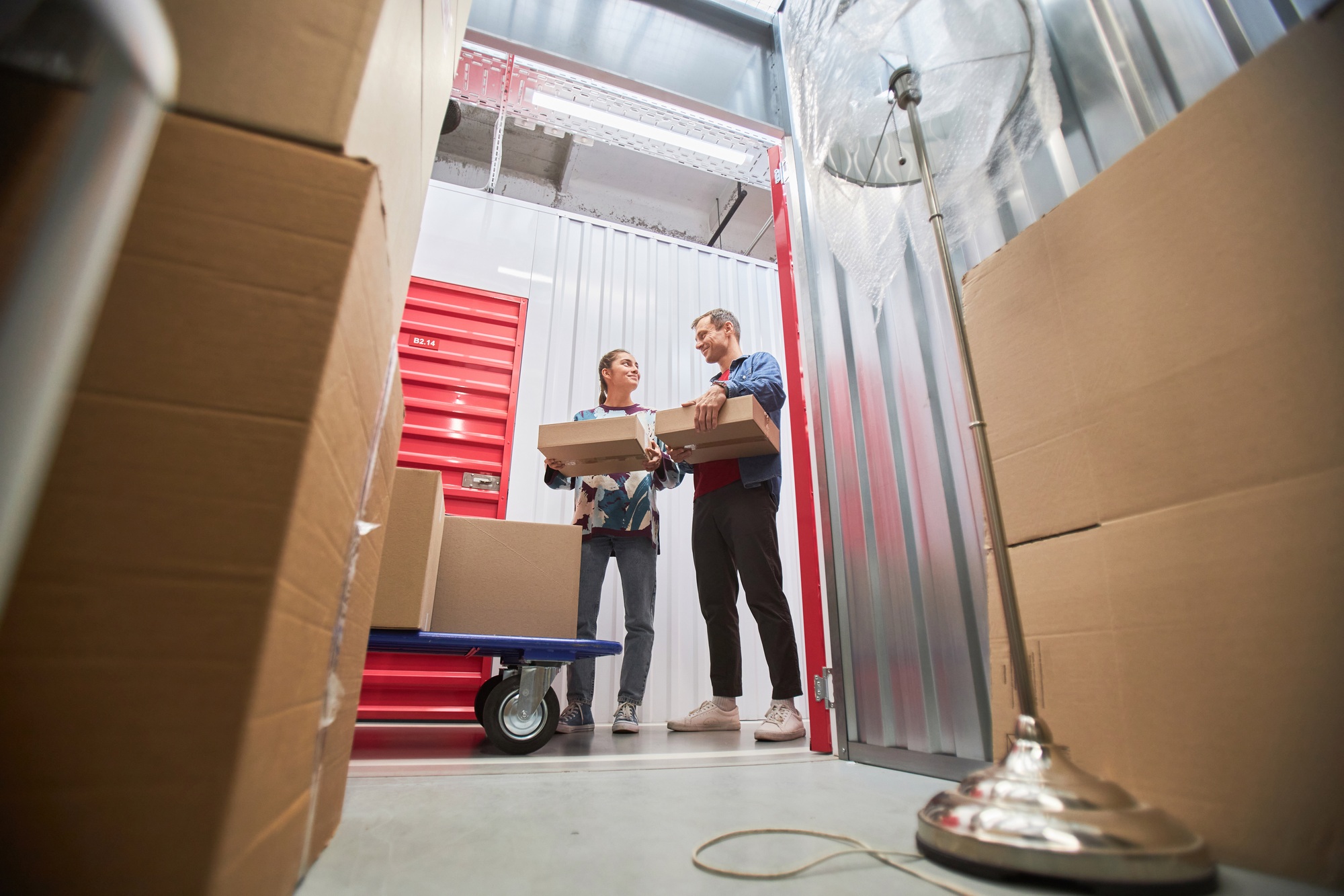 Couple Renting Unit at Self-Storage